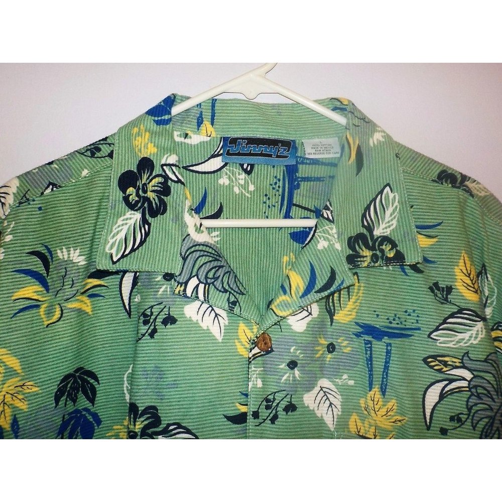 Vintage 1980s Jimmy'Z Hawaiian Aloha Shirt